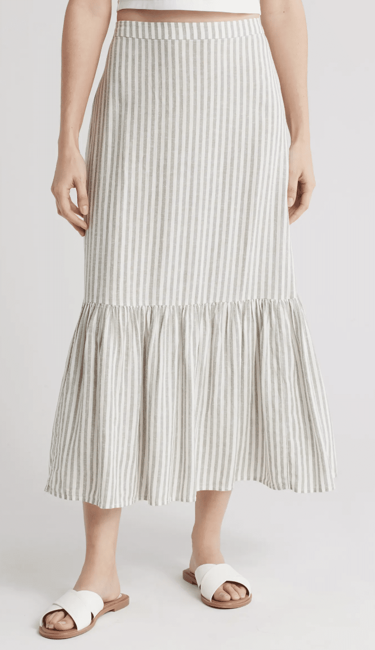 Affordable Nordstrom Rack Summer Fashion Finds linen skirt 50 is not old fashion blogger